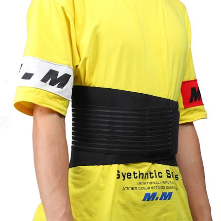 Andningsbart Ländryggsstöd Midjeskydd Midja Ryggsmärta Relief för Fitness Löpning Viktlyftning Svart XL