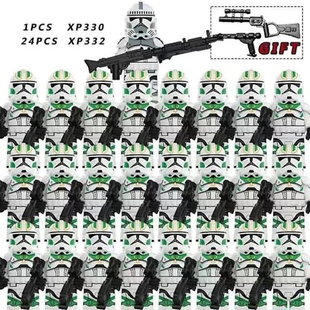 25 kpl Star Wars 322./501. legioonan mandalorialainen Sith Trooper Clone Warrior -kypäräminihahmo rakennusleluja