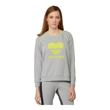 Twinset Heart sweatshirt Grå, Dame Sweatshirts