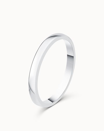 Glat ring dame Olivia 950 Platin 2MM - Forlovelsesringe & Vielsesringe hos Vanbruun