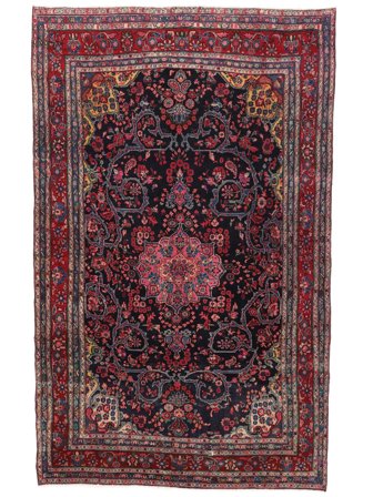Medallion Hamadan Shahrbaf Rug 192X312 Wool