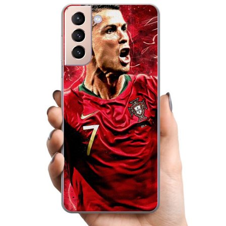 Yhteensopiva Puhelinkuori Samsung Galaxy S21 Cristiano Ronaldo