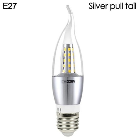 LED-lampa e14 E27 E27SILVER PULL TAIL SILVER PULL TAIL