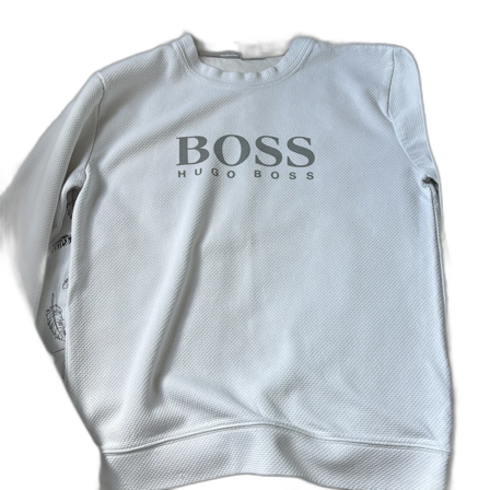 Vit Hugo Boss sweatshirt