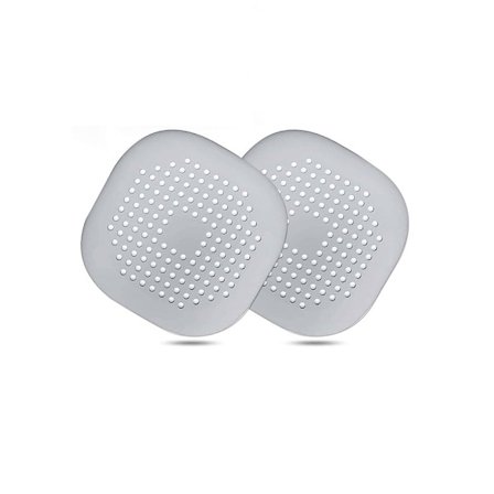 Afløbssi, 2 stk. afløbsbeskyttelse, afløbsbeskyttelsesfilter, afløbssi silikone, til badeværelse, køkken, vask (2 grå)