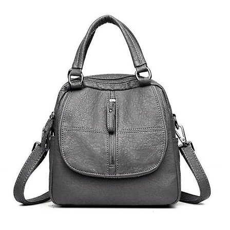 PU-nahkainen monikäyttöinen reppu olkalaukku vetoketjulla matkapuhelimen avaimille matkustamiseen