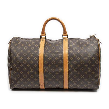 Louis Vuitton Vintage, Pre-owned Bag Bruin, Dames, Maat:ONE Size,Canvas