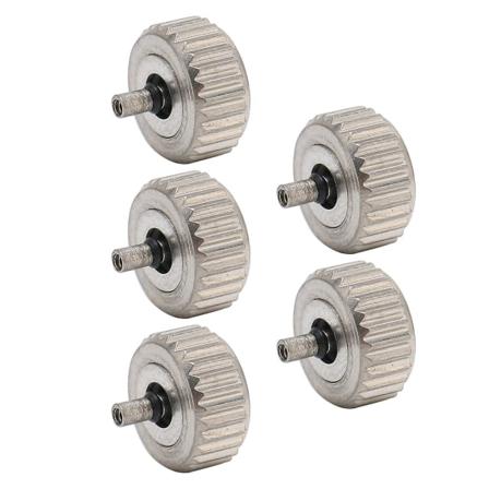 5 stk. Urkroner Dele Praktiske Stål Assorterede Urkroner Dele Til Ur Udskiftning Tilbehør 7mm / 0,28 tommer