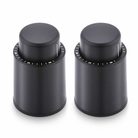 Vakuum Genanvendelige Vinflaskepropper Holder Frisk (2 Pakke)