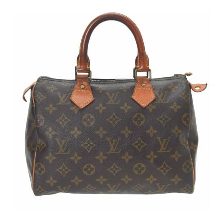 Louis Vuitton Vintage, Pre-owned Speedy 25 Monogram Handbag Bruin, Dames, Maat:ONE Size