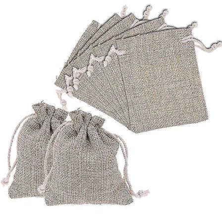 30 stk. Jute Stof Rustik Multifunktionel Trækpose