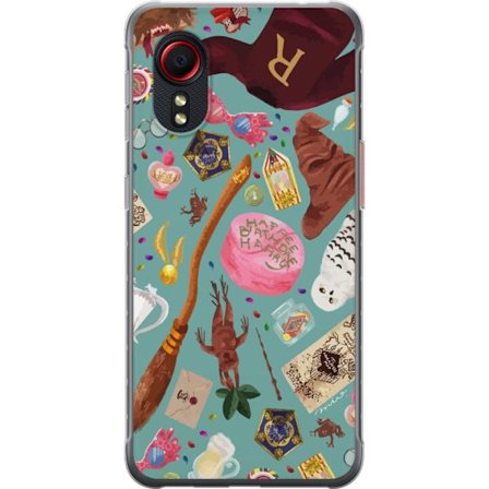 Yhteensopiva Puhelinkuori Samsung Samsung Galaxy Xcover 5 Maaginen kuvaus velhon sauva, hatun ja mielikuvituksellisten esineiden kanssa leikkisässä