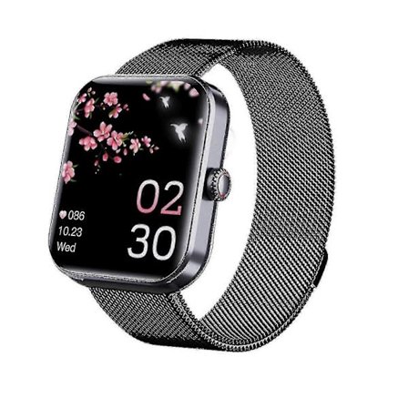 F57l Veren happipitoisuuden mittauskello, veren happikello, verenpainekello, urheiluälykello, Milanon musta teräs