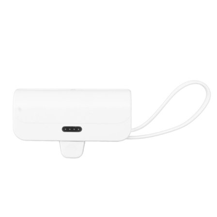 Mini Bärbar laddare Multifunktion Inbyggd kabel för IOS Interface Typ C 2 i 1 Mini USB C Power Bank för nödsituationer