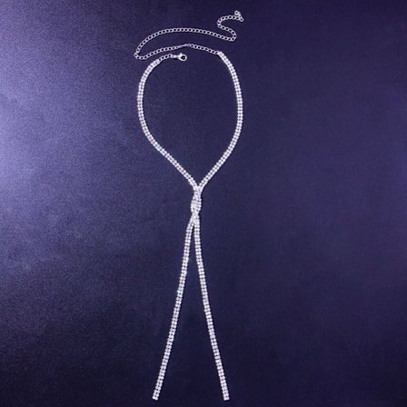 Dam Halsband Sele Halsband Kedja SILVER - stock