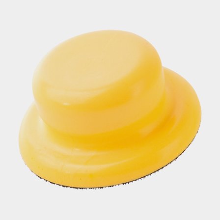 Impugnatura per lucidatura per dischi 1852-Marine, Ø125 mm, adatto per dischi Ø150 mm, giallo