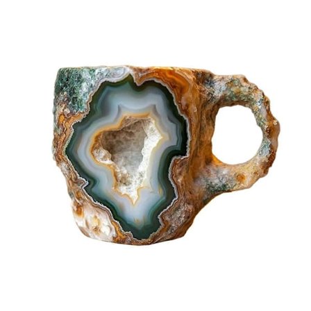 Elegant Luksuriøs Mineral Krystal Kaffe Kop, Farverig Krystal Kop Gennemsigtig Kaffe Kop, til Hjemmet og Kontoret