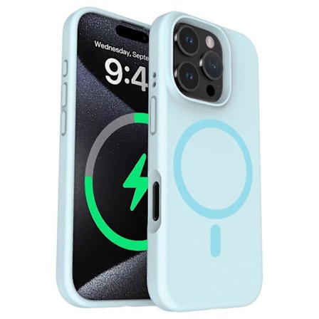 Skal för iPhone 16 Pro Max Kompatibelt med MagSafe PC+Flytande Silikon Telefonskydd