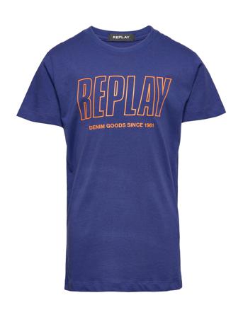 T-Shirt T-shirts Short-sleeved Blå Replay