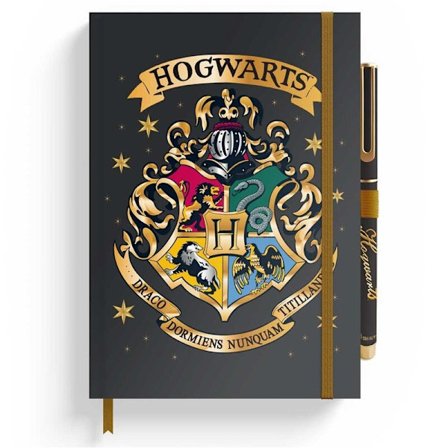 Hogwarts A5 Premium notesbog med pen til skole- eller kontorbrug