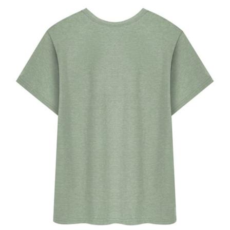 Dam T- Printed Casual Blus Kortärmad Topp,