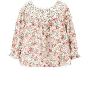 Tartine et Chocolat Vieux Rose Floral Blouse 4 Years - Tops - 4 years - Pink