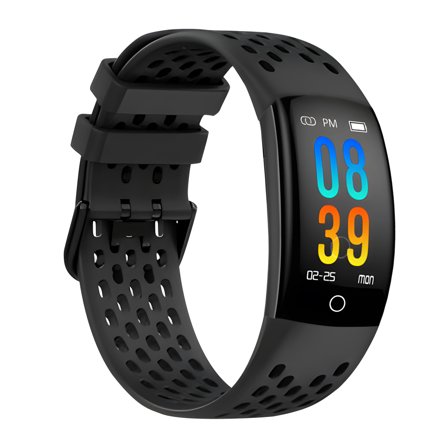 PURO FitBit Charge 5 Silicon Band SPORT PLUS, Black