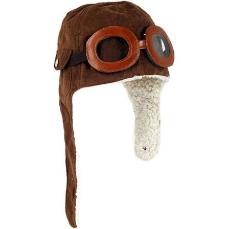 Cool Pilot Aviator Fleece Hat med Ørevarmere til Baby og Småbørn