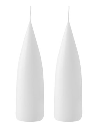 Hand Dipped C -Shaped Candles, 2 Pack Home Decoration Candles Block Candles White Kunstindustrien