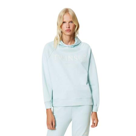 Twinset Sudite Logo Ninfa Grøn, Dame Sweatshirts
