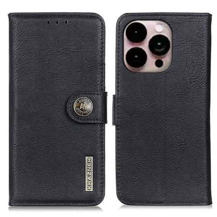 Khazneh Iphone 14 Pro Plånboksfodral Retro - Svart