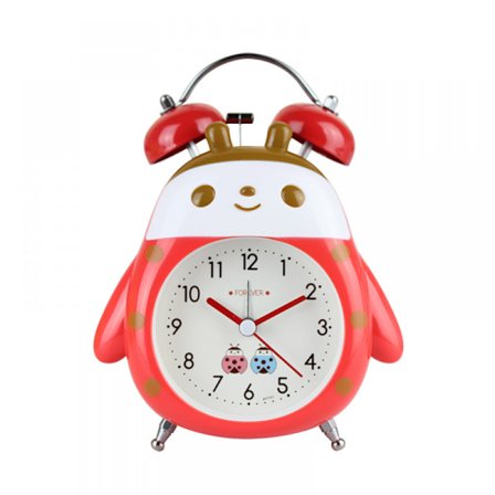 Väckarklocka, Analog Metall Ladybug Väckarklocka, Student Heminredning Skrivbordsklocka
