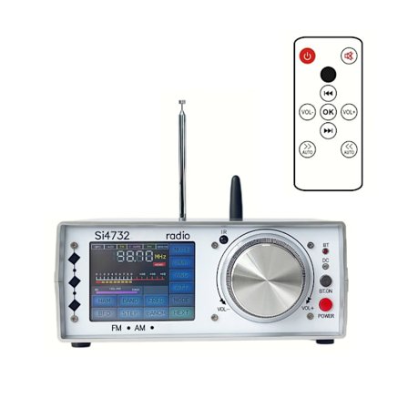 Professionell ATS25 SI4732 Handhållen Radio med Snabb Frekvenssökningsfunktion