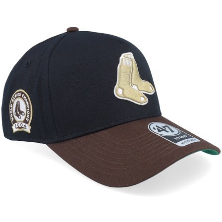 47 Brand - Negro adjustable Gorra - Hatstore Exclusive x Boston Red Sox BCPTN World Series Sure Shot MVP DT Black/Brown Adjustable @ Hatstore