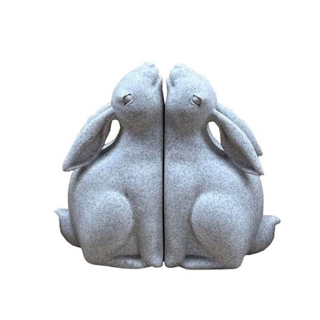 Pupukirjantukisetti, 2 kpl, polyresiini, beige, 22x9x18 cm