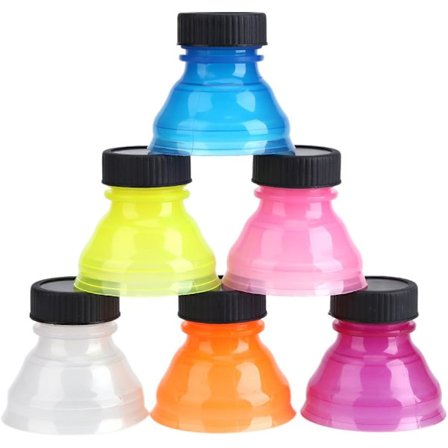 Kan flaskelokk kan festes på pop 6 stk bruslokk spesielt R