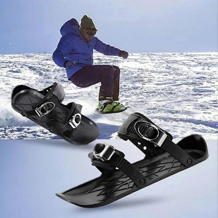 Mini-hiihtokengät lumelle - Lyhyet sukset Snowblades Unisex Talvi Ulkoiluurheilu Hiihtokengät Musta Musta 1 KPL