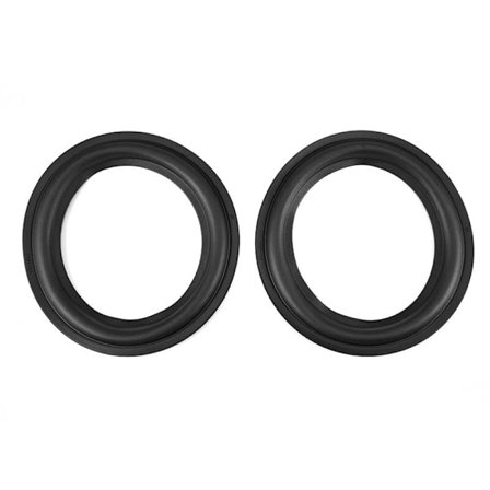 2 st 6"/156mm Perforerade gummihögtalare surroundhögtalare reservdelar svart
