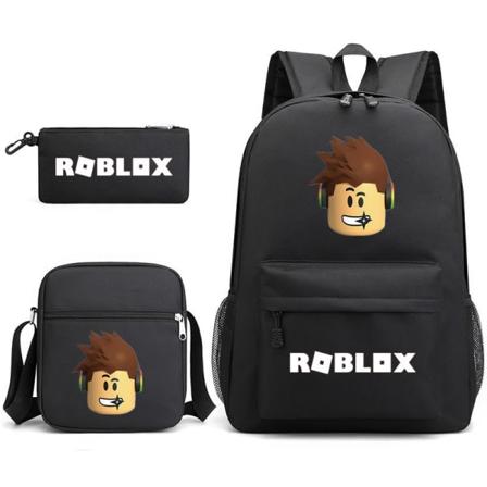 Roblox Rygsæk Skole taske med stor kapacitet i tre sæt