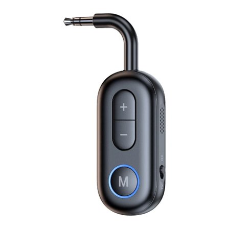 Bluetooth 5.3 Lyd Sender Mottaker 3.5MM AUX Hifi Stereo Musikk Trådløs Adapter Med Mic