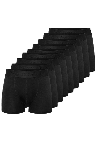 Resteröds Ekologisk Bomull, Boxer, 9-pack, Navy Kalsonger Herr Svart XL