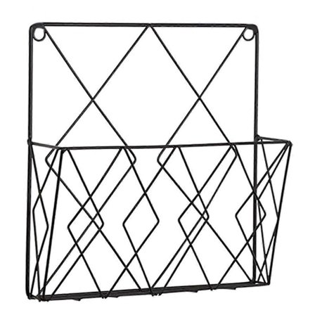 Väggmonterad Bokhylla Dörrhängande Organisatör Väggtidningsbokhyllor Hängande Väggfiler Tråd W