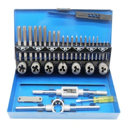 32 stk håndtrådeværktøj Tap Die Set Skruetrådnøgle