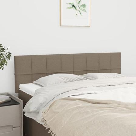Vidaxl Huvudgavlar 2 St Taupe 72x5x78/88 Cm Tyg Taupe