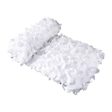 3x4 m Hvit kamuflasjenett rektangulær skygge seil skygge design kamuflasje, hvit