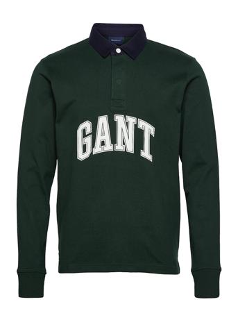 Md. Fall Heavy Rugger Polos Long-sleeved Vihreä GANT