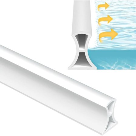 Dusjlist 1 m, silikon vannstopper for dusj, sammenleggbar vannstopper for dusj, vannstopper for bad