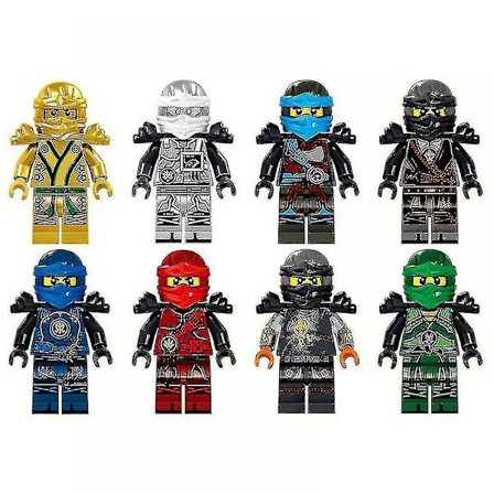 Ninjago-minihahmot Kai Jay Sensei Wu Master, sopivat Lego-rakennuspalikkaleluun
