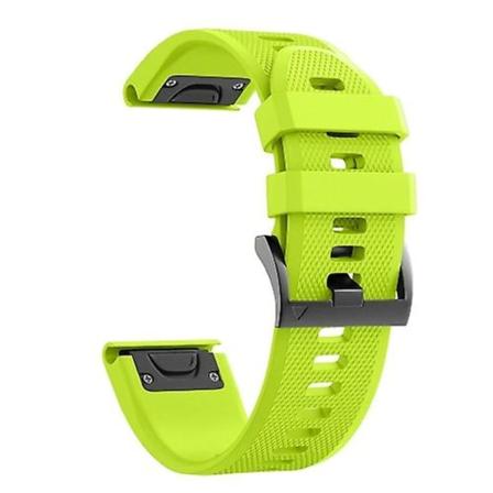 Til Garmin Fenix 6s 20 mm silikone urrem Green