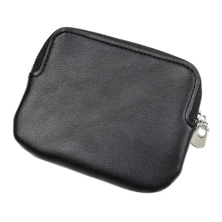 Mini myntväska Finmald kvalitet PU-material för resor black